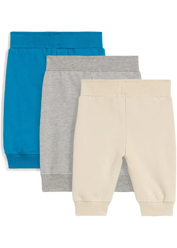 bpc bonprix collection Baby Sweathose aus Bio-Baumwolle (3er Pack) 50% Rabatt mit kostenlosem Versand