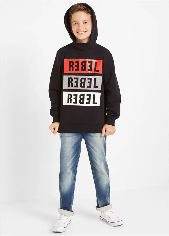 bonprix Jungen Sweat-Jeans, Regular Fit Rabatt