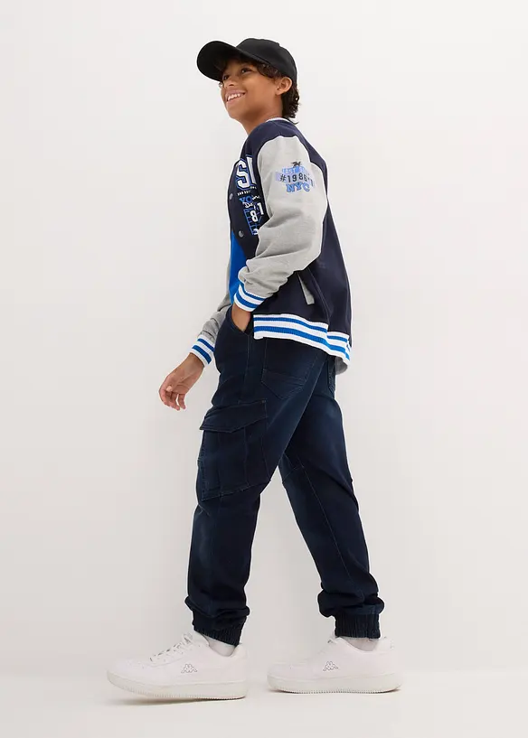 John Baner JEANSWEAR Jungen Jeans mit Cargotaschen, Regular Fit Versandkostenfrei