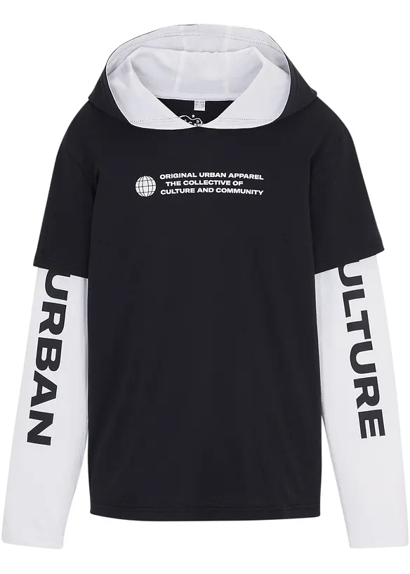 bonprix Jungen Layershirt mit Kapuze Online Outlet