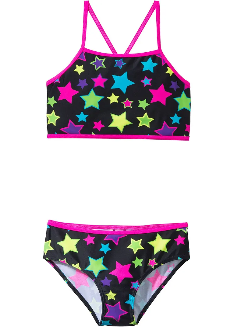 bonprix Mädchen Bikini aus recyceltem Polyamid (2-tlg. Set) Tiefpreis