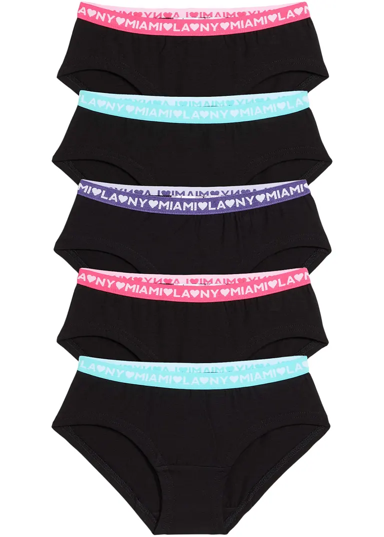 bpc bonprix collection Mädchen Panty mit Bio-Baumwolle (5er Pack) Saisonschlussverkauf