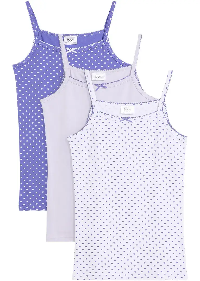 bpc bonprix collection Mädchen Unterhemd (3er Pack)
