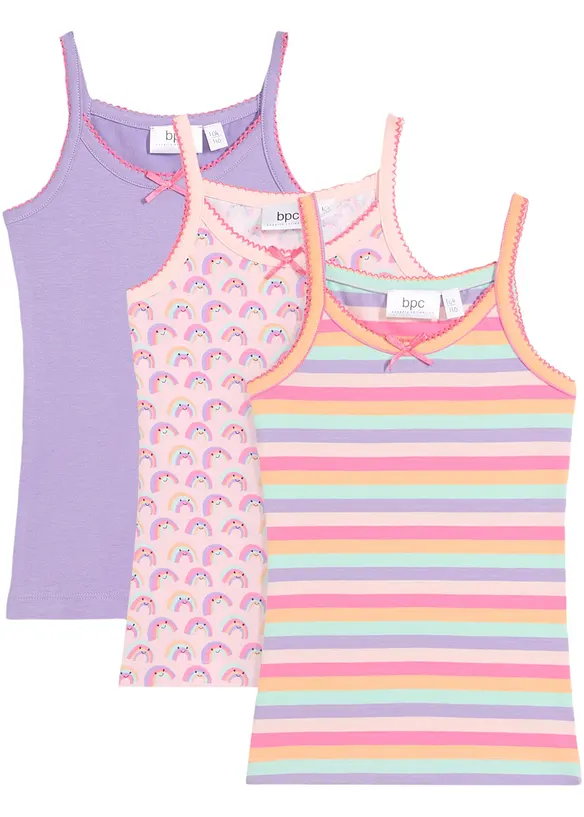 bpc bonprix collection Mädchen Unterhemd (3er Pack) Saisonale Angebote