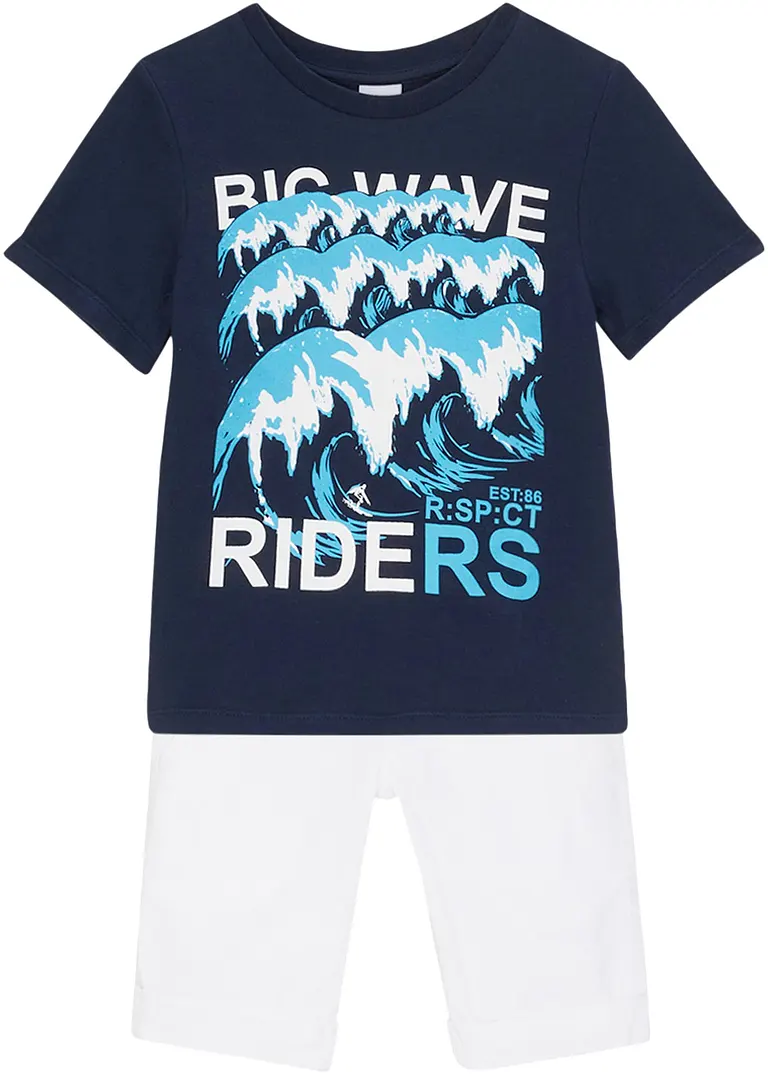 John Baner JEANSWEAR Jungen Stretch Shorts mit T-Shirt (2-tlg.Set) JETZT KAUFEN