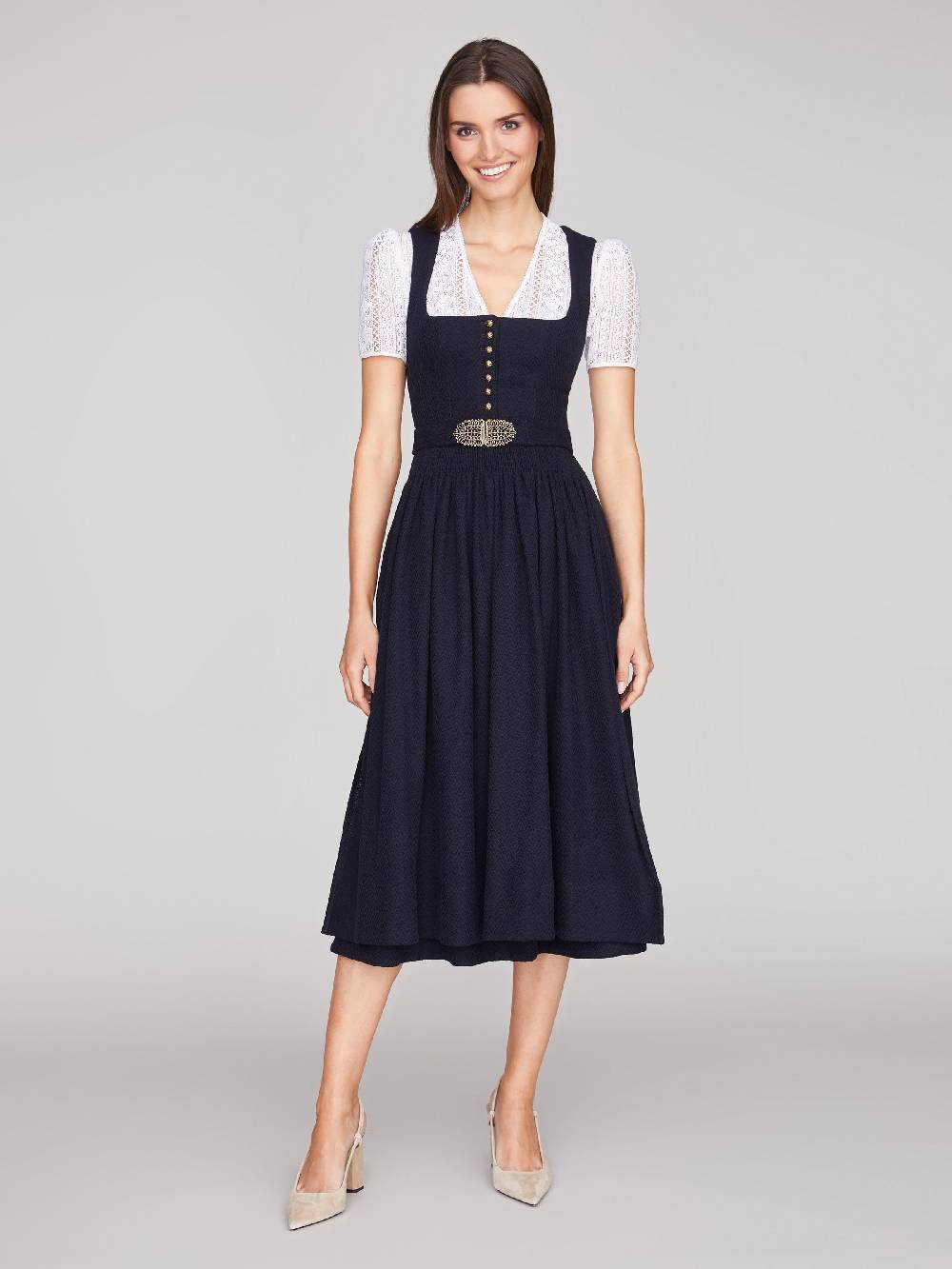 Limberry Nachtblaues Dirndl - MONIKA NACHTBLAU Großer Ausverkauf