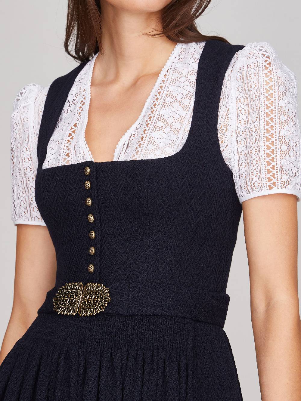 Limberry Nachtblaues Dirndl - MONIKA NACHTBLAU Großer Ausverkauf