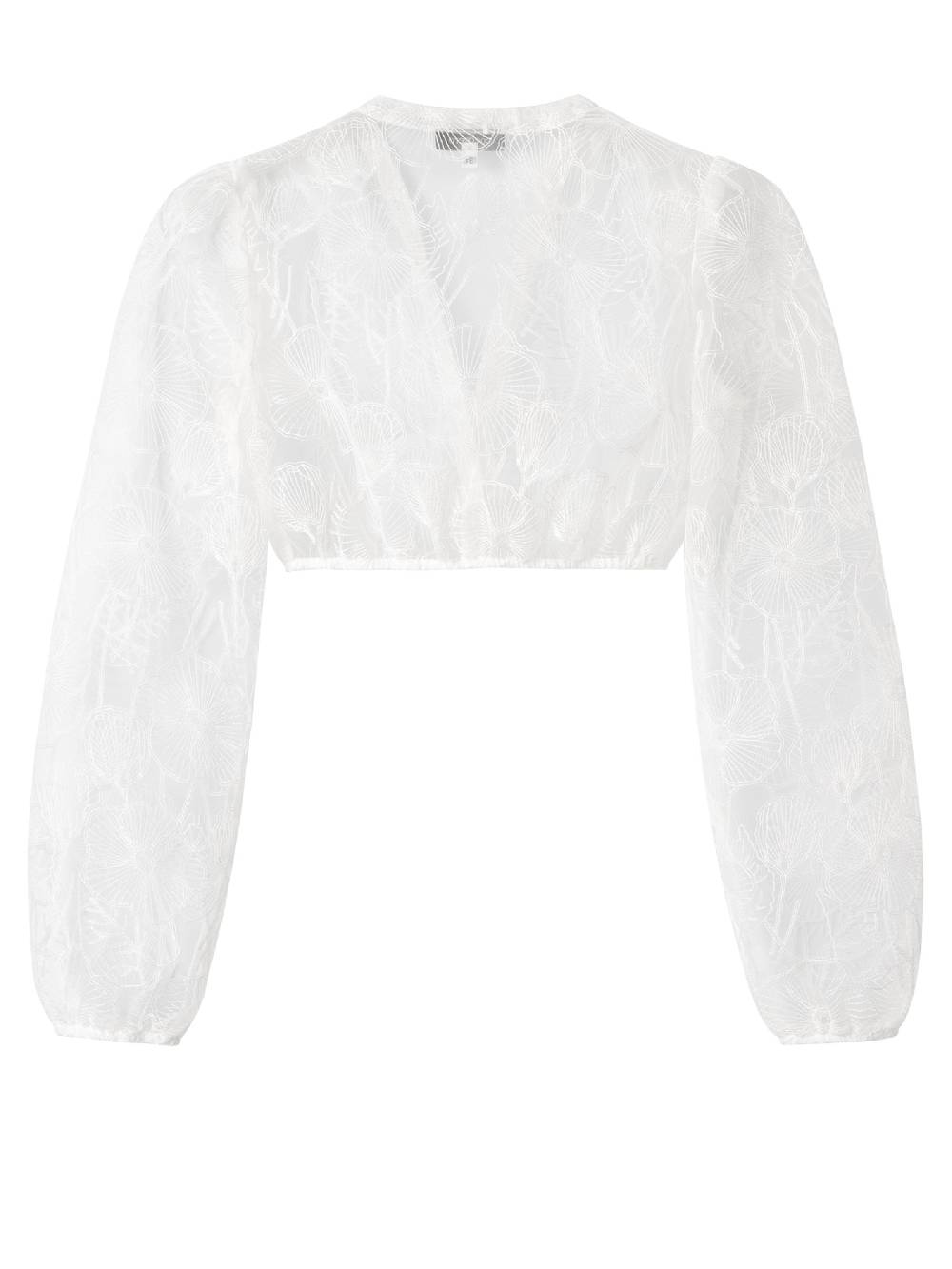 Limberry Weiße Spitzenbluse - LUNA BRIDAL FLOWER Preisnachlass