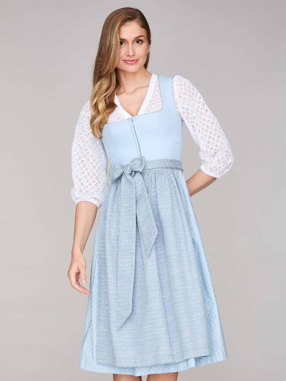 Limberry Cremeweiße Dirndlbluse mit 3/4 Arm - LENI Cyber Monday