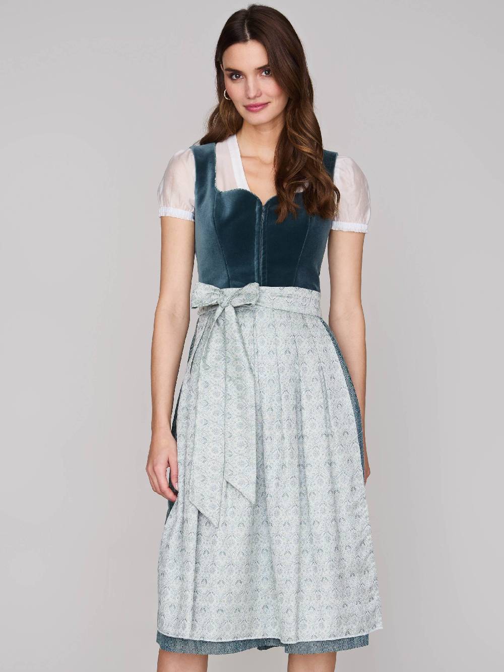 Limberry Samtdirndl mit abknöpfbarem Arm - MELISSA EUCALYPTUS Top Angebot