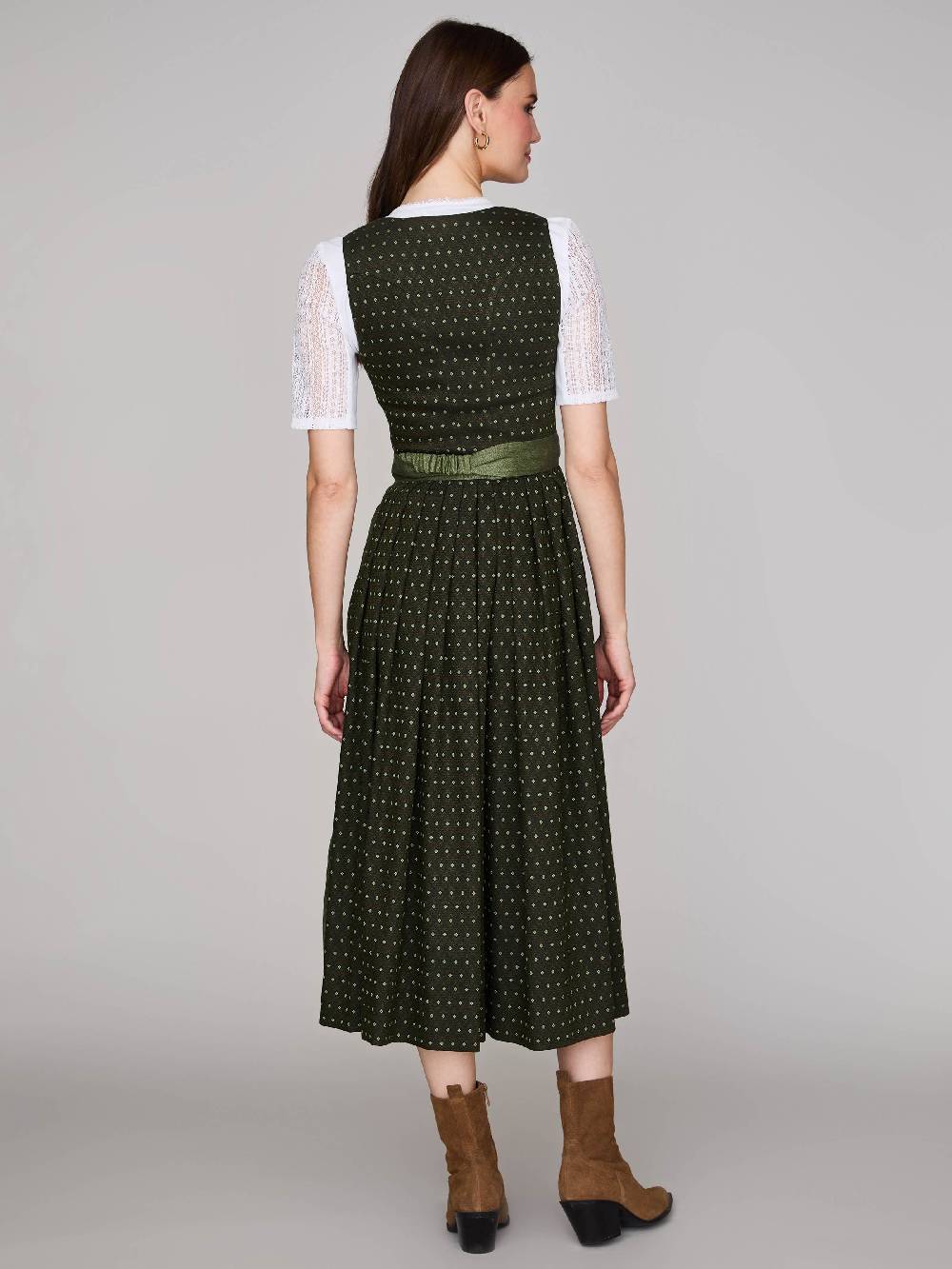 Limberry Grünes Dirndl mit Streublumenmuster - MONIKA JAGDGRÜN Blitzangebot