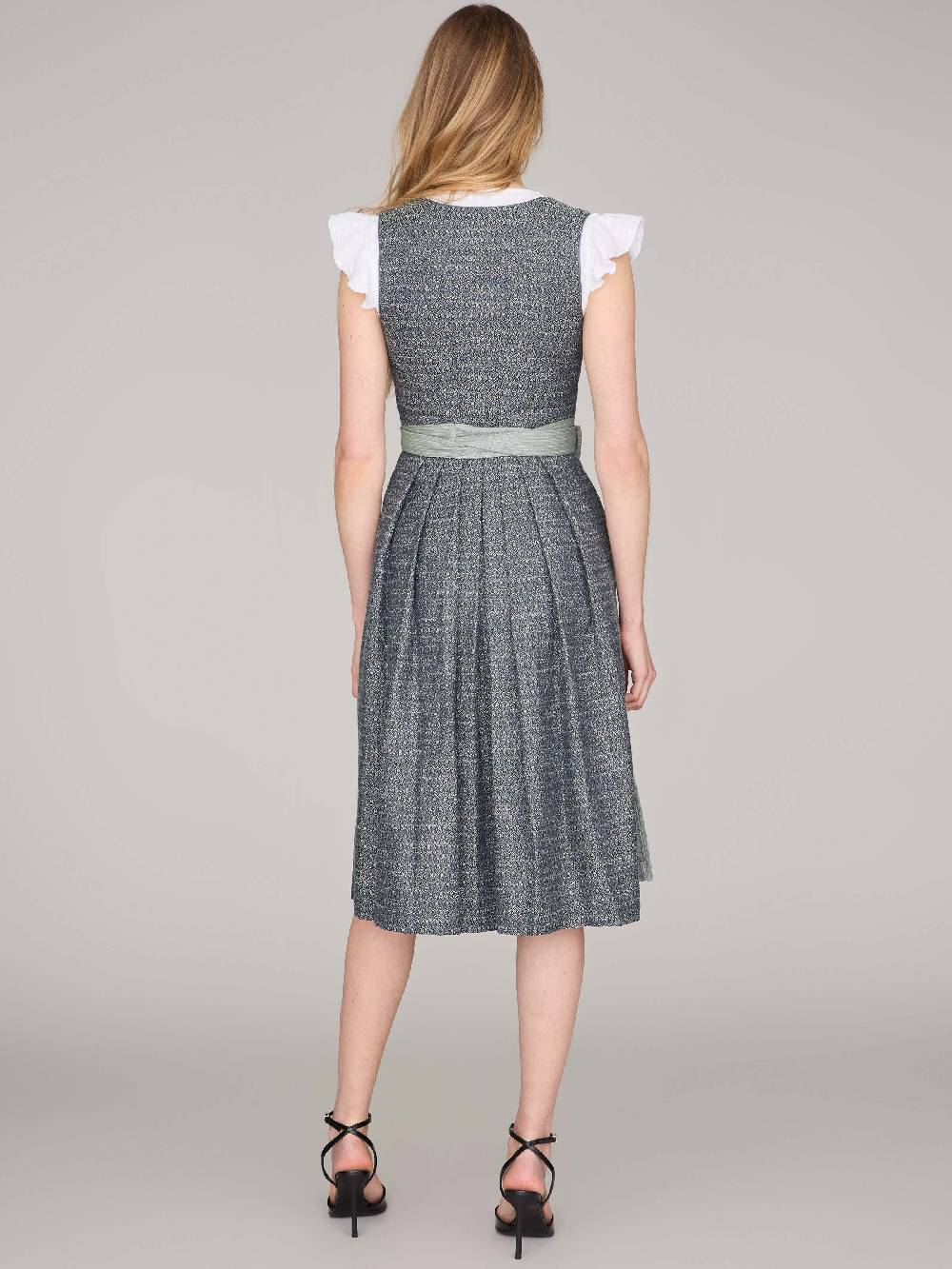 Limberry Blaues Dirndl mit Knöpfen - JOSIE STORMY SKY Räumungsverkauf
