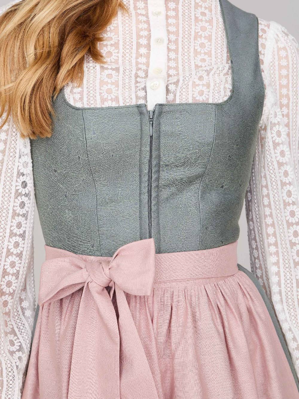 Limberry Salbeigrünes Dirndl mit floralem Muster - CECILY AGAVE GREEN Sonderangebote