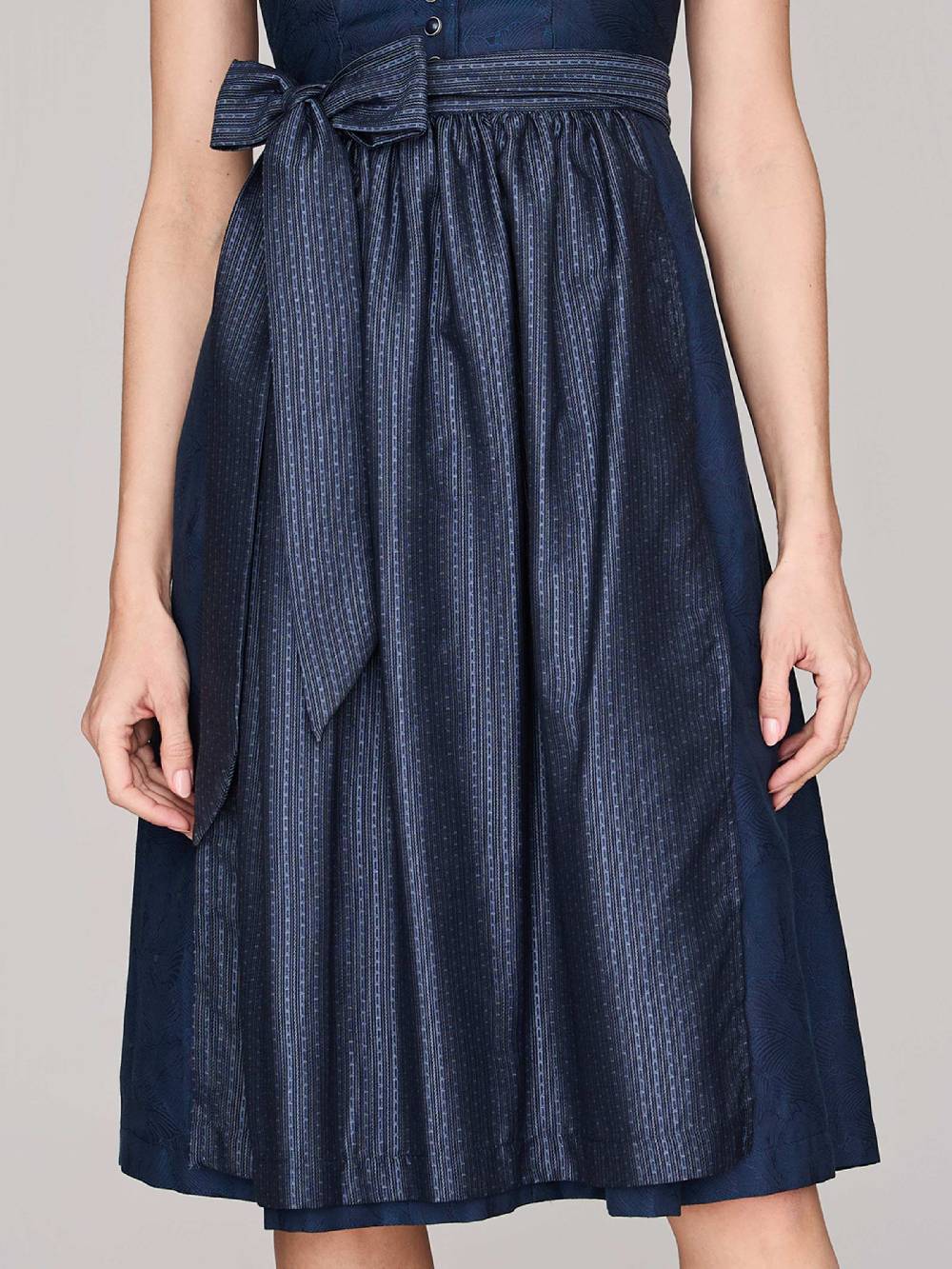 Limberry Mitternachtsblaues Dirndl mit Knöpfen - FELICITY SEA STORM VIP-Rabatte