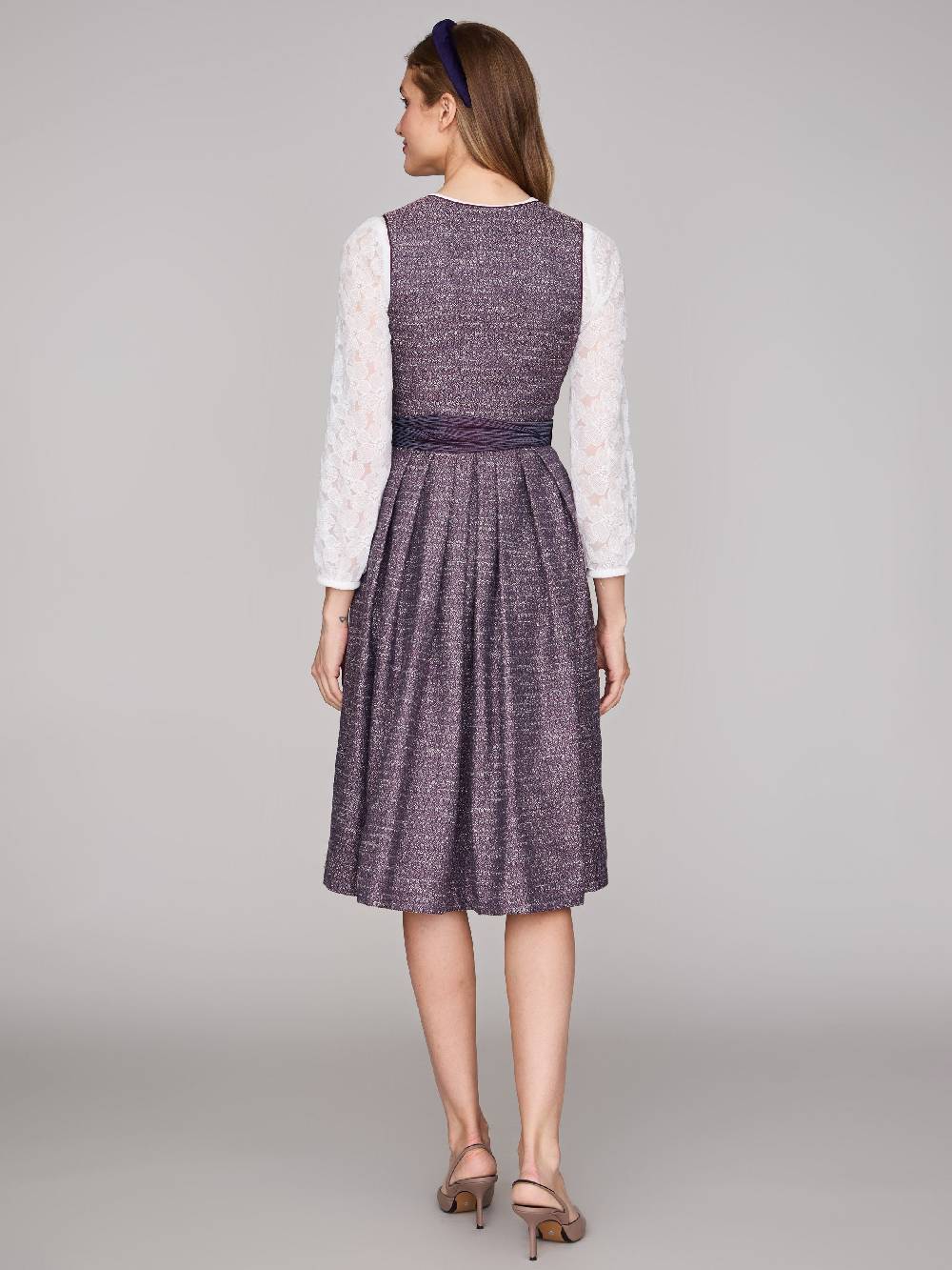 Limberry Beerenfarbenes Dirndl mit floralem Muster - ORLA BLACKBERRY CORDIAL Letzte 2 Tage