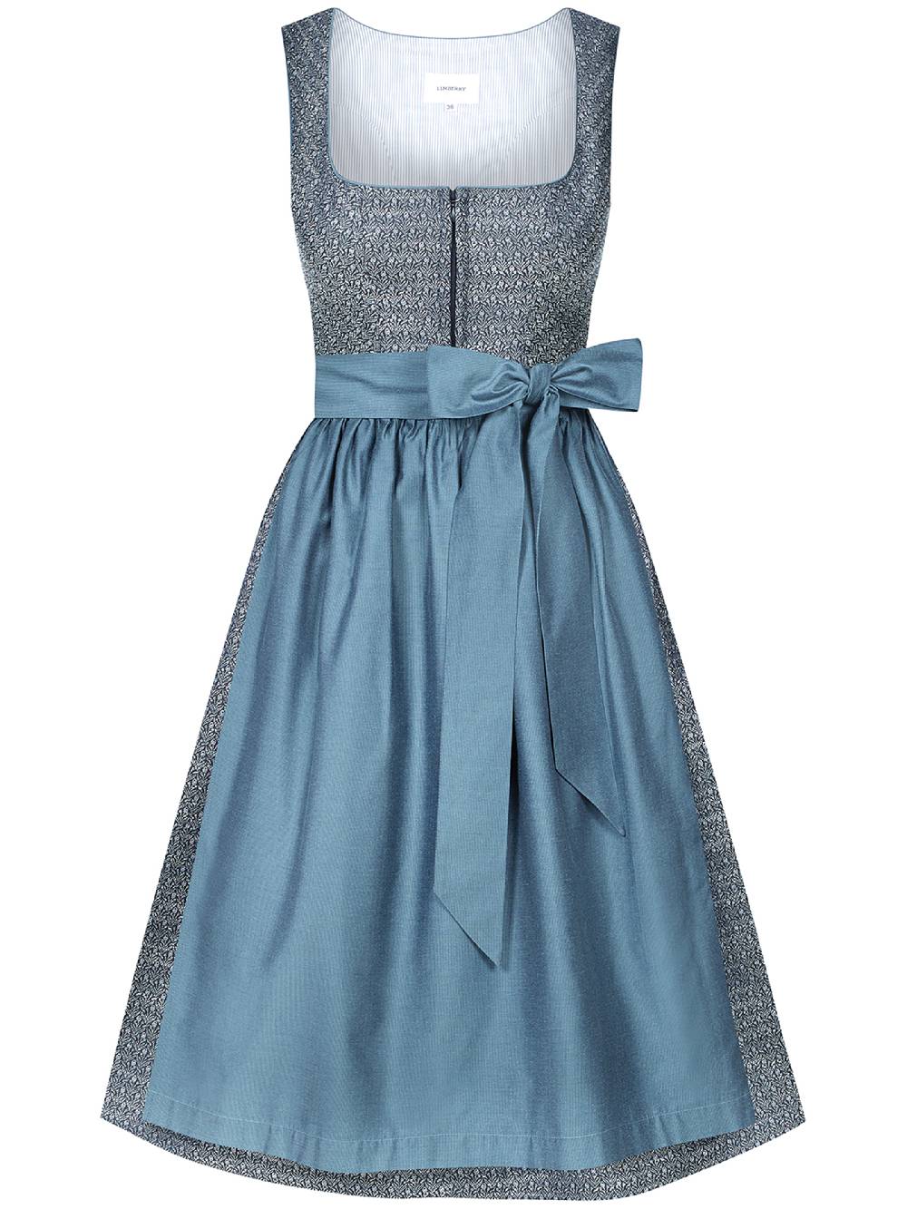 Limberry Dunkelblaues Dirndl mit floralem Muster - ORLA STORMY SKY Letzter Tag