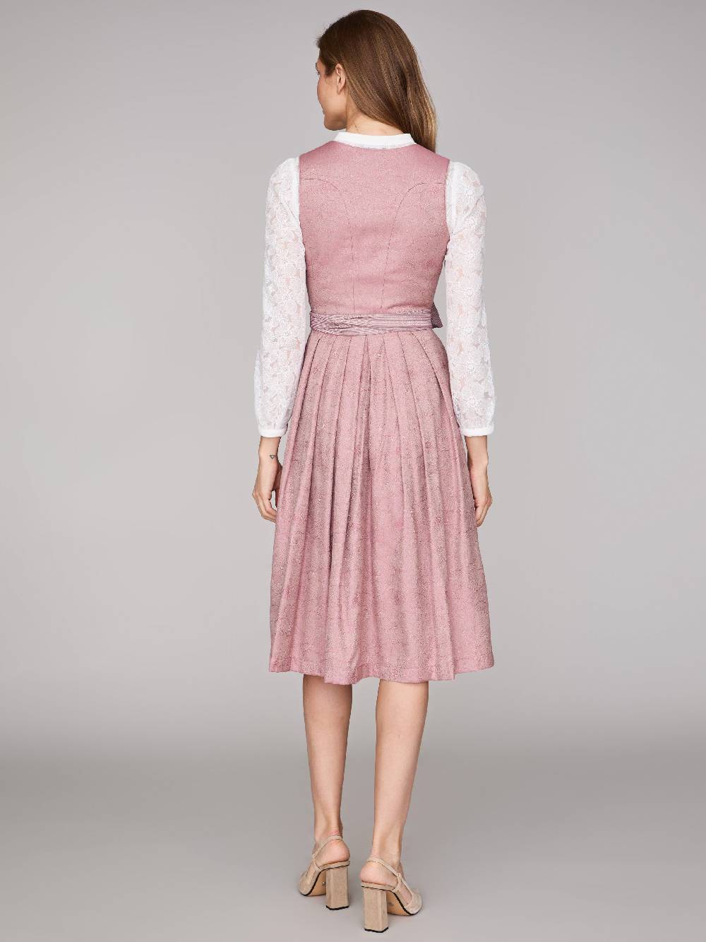 Limberry Rosa-farbenes Dirndl mit floralem Muster - CECILY ASH ROSE Bis zu 65% Rabatt