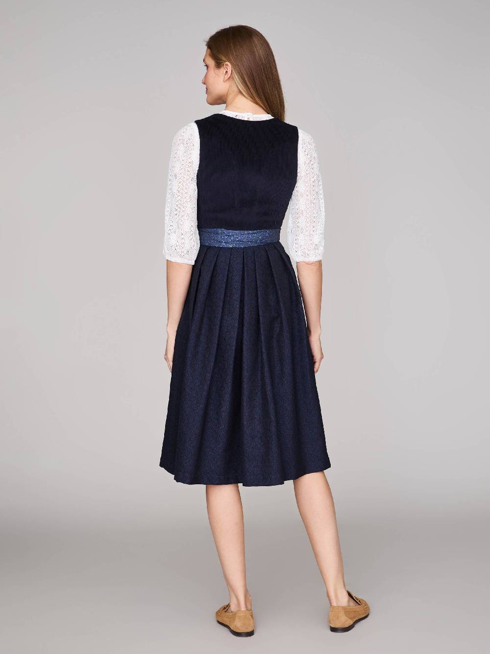 Limberry Dunkelblaues Dirndl mit Cord-Mieder - TIA NIGHT SKY Discount Store für neue Produkte