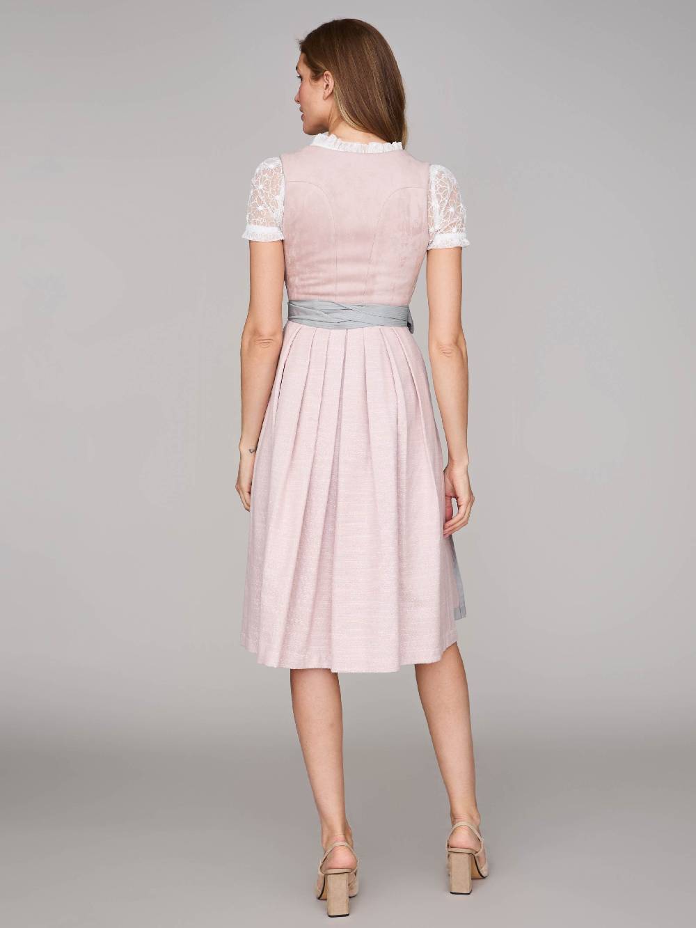 Limberry Rosé-farbenes Dirndl mit Velours-Mieder - ISOBEL VINTAGE ROSE Clearance-Verkauf