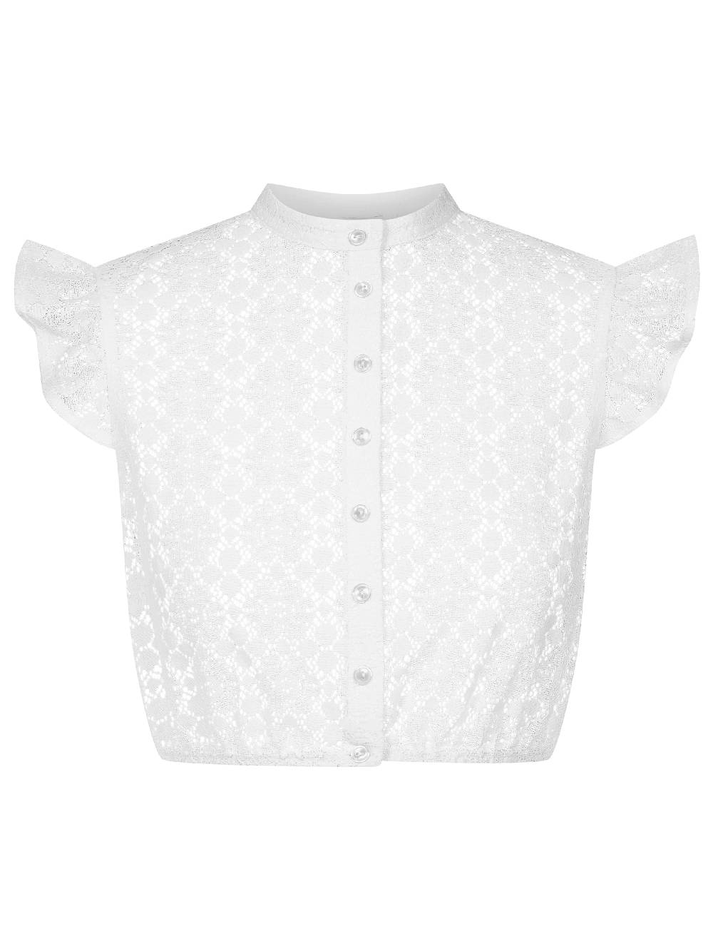 Limberry Hochgeschlossene Dirndlbluse mit Flügelarm - MILANA Sonderangebot