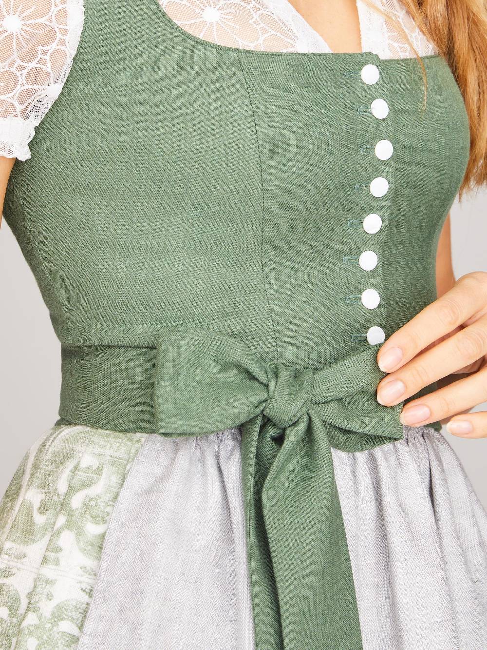 Limberry Grünes Dirndl mit Knöpfen - CAROLINE Rabatt