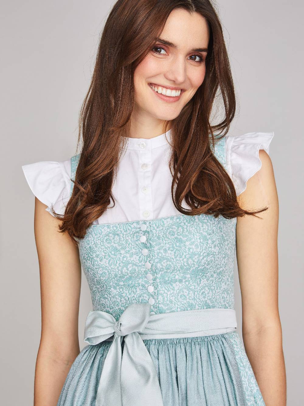 Limberry Türkis-farbenes Dirndl mit Blumenmuster - FIONA TÜRKIS Cyber Monday