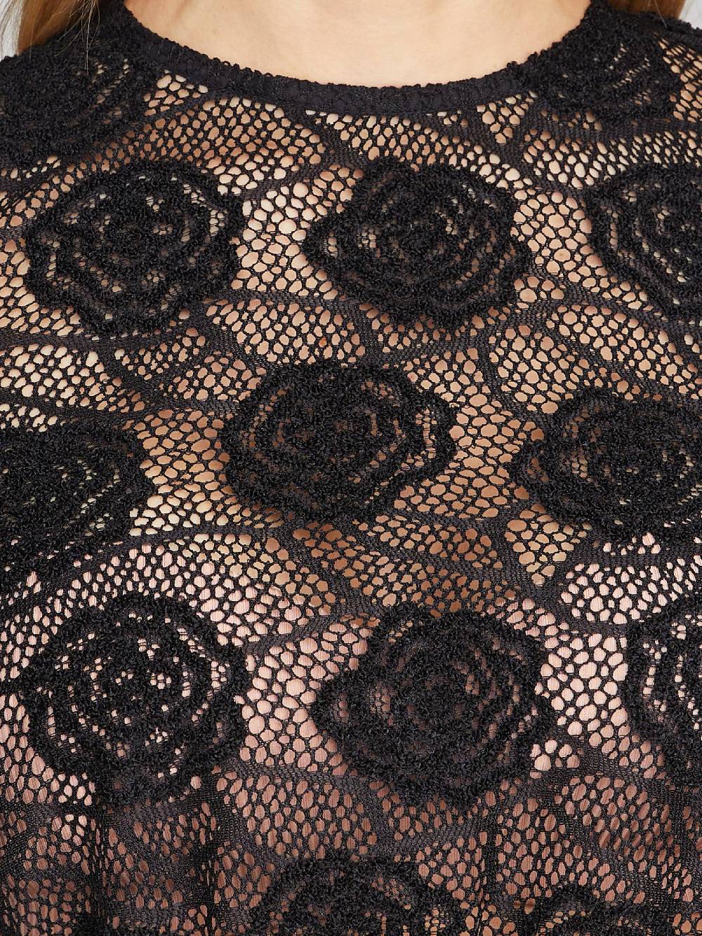 Limberry Schwarze hochgeschlossene Dirndlbluse - TIANA Osterangebot