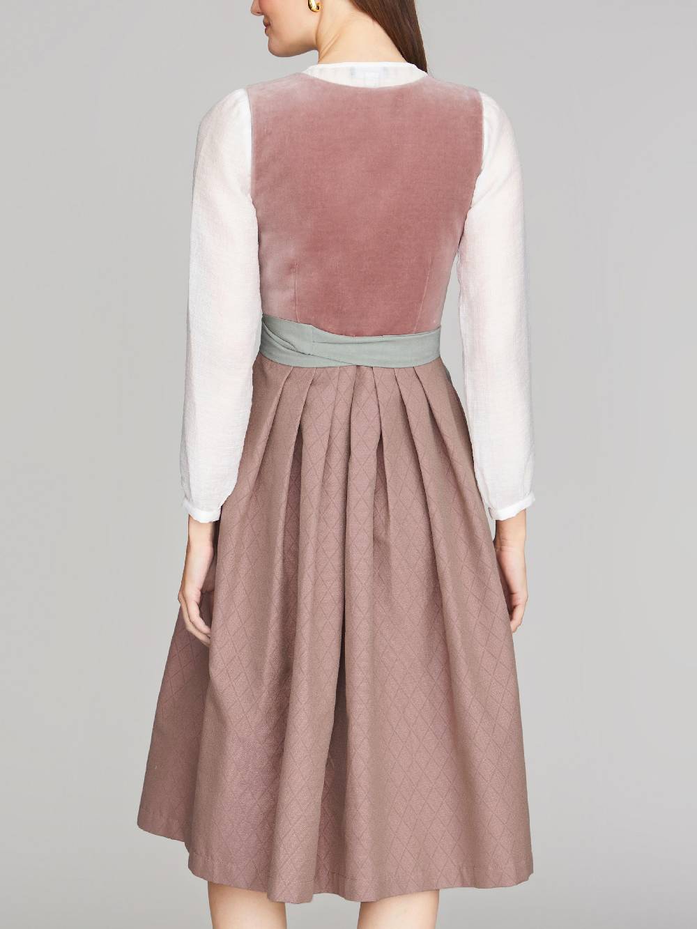 Limberry Rosa-farbenes Dirndl mit Samt-Mieder - DELILAH DUSTY ROSE VIP-Rabatte