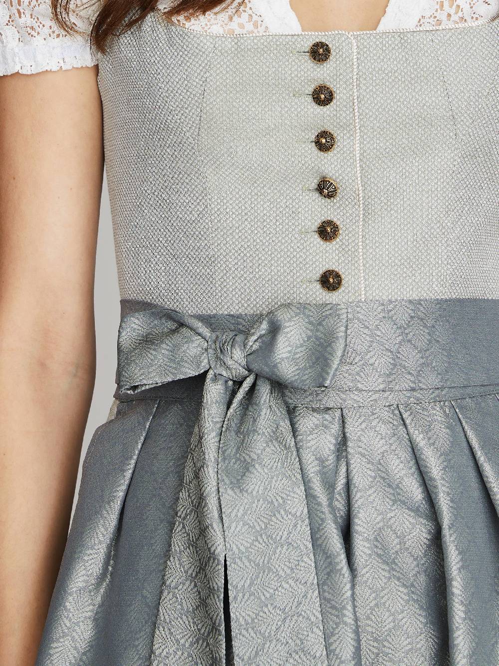 Limberry Salbeigrünes Dirndl mit strukturiertem Mieder - CARMEN SALBEI Discount Store für neue Produkte