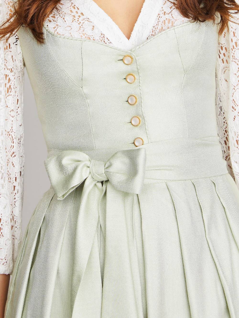 Limberry Salbeigrünes Dirndl im Monochrome-Look - LUNA SALBEI Nur noch ein Tag übrig