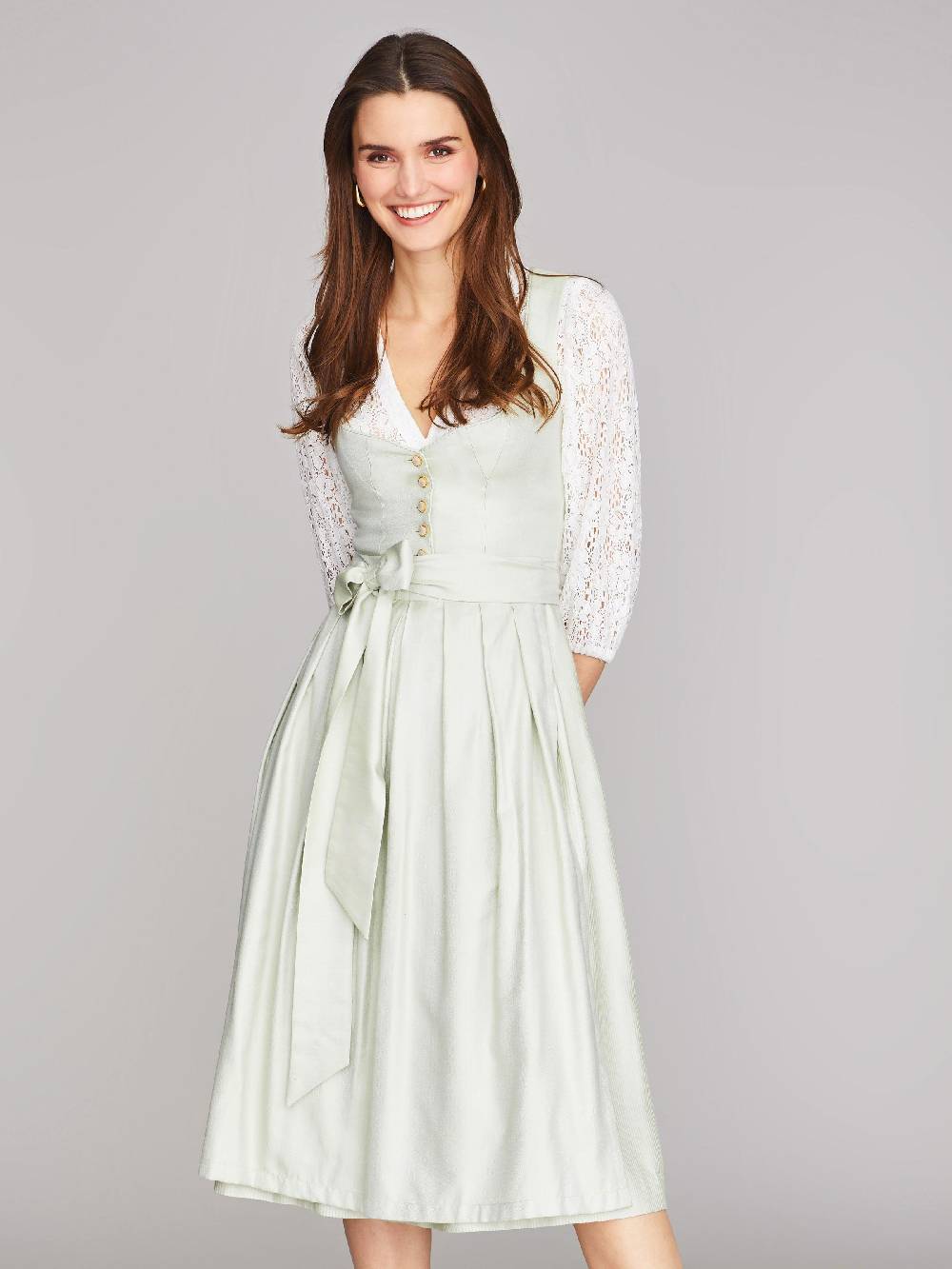 Limberry Salbeigrünes Dirndl im Monochrome-Look - LUNA SALBEI Nur noch ein Tag übrig