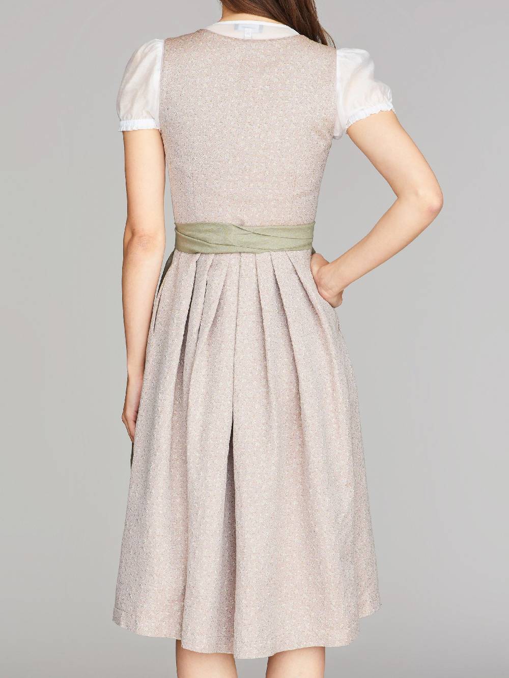 Limberry Dirndl in Altrosa mit Streublumen-Muster - LILIA PRIMROSE zollfrei