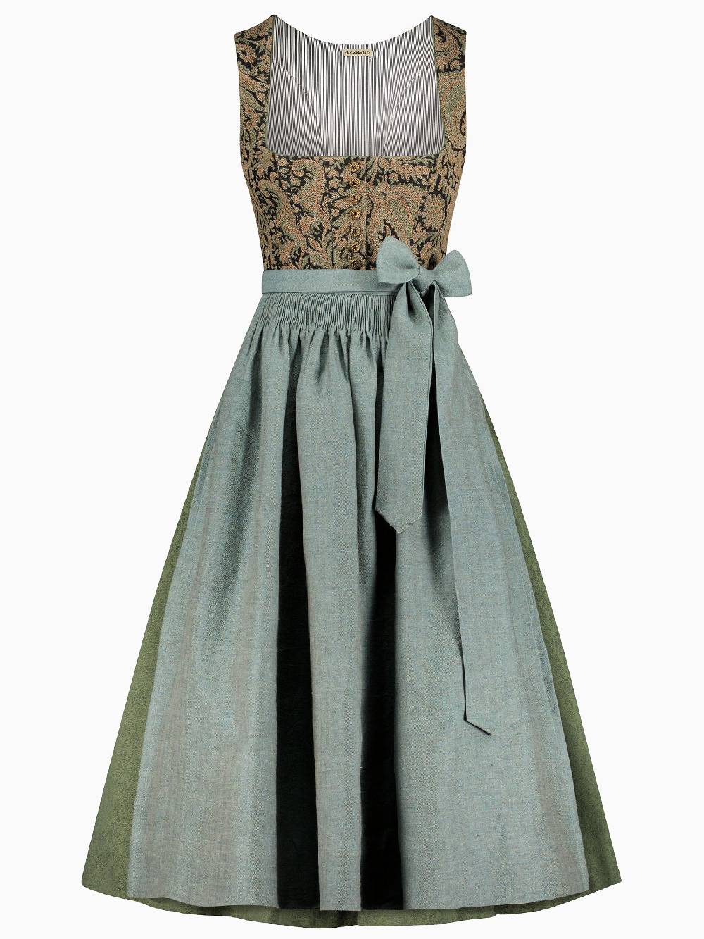 Limberry Gemustertes Dirndl mit Leinen-Mieder - ANNABELLE SCHWARZ Rabatte dieses Monats