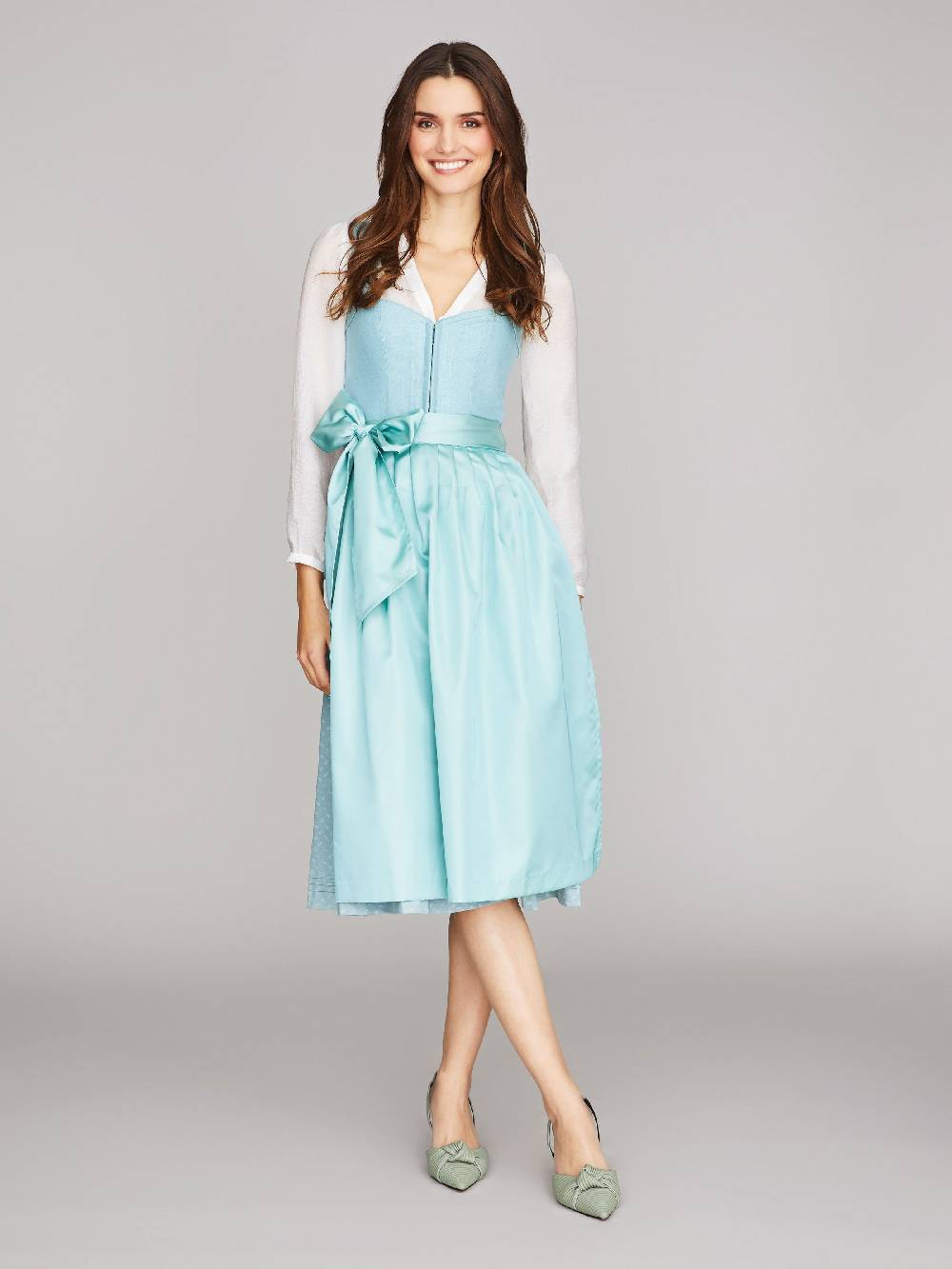 Limberry Hellblaues Dirndl mit Leinen-Mieder - NELLIE GRAPE 2025