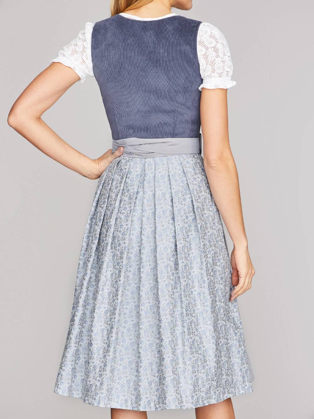 Limberry Indigo-Blaues Dirndl mit Cord-Mieder - CAMILLE INDIGO SKY Outlet