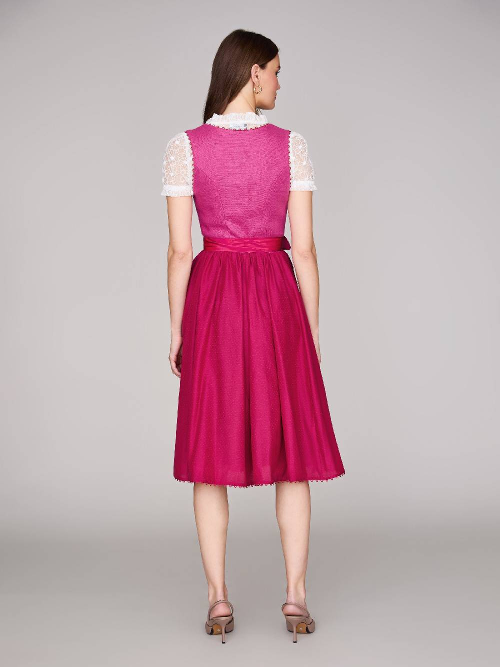 Limberry Pinkes Dirndl mit Leinen-Mieder - MÜNCHEN PINK Meist gekauft