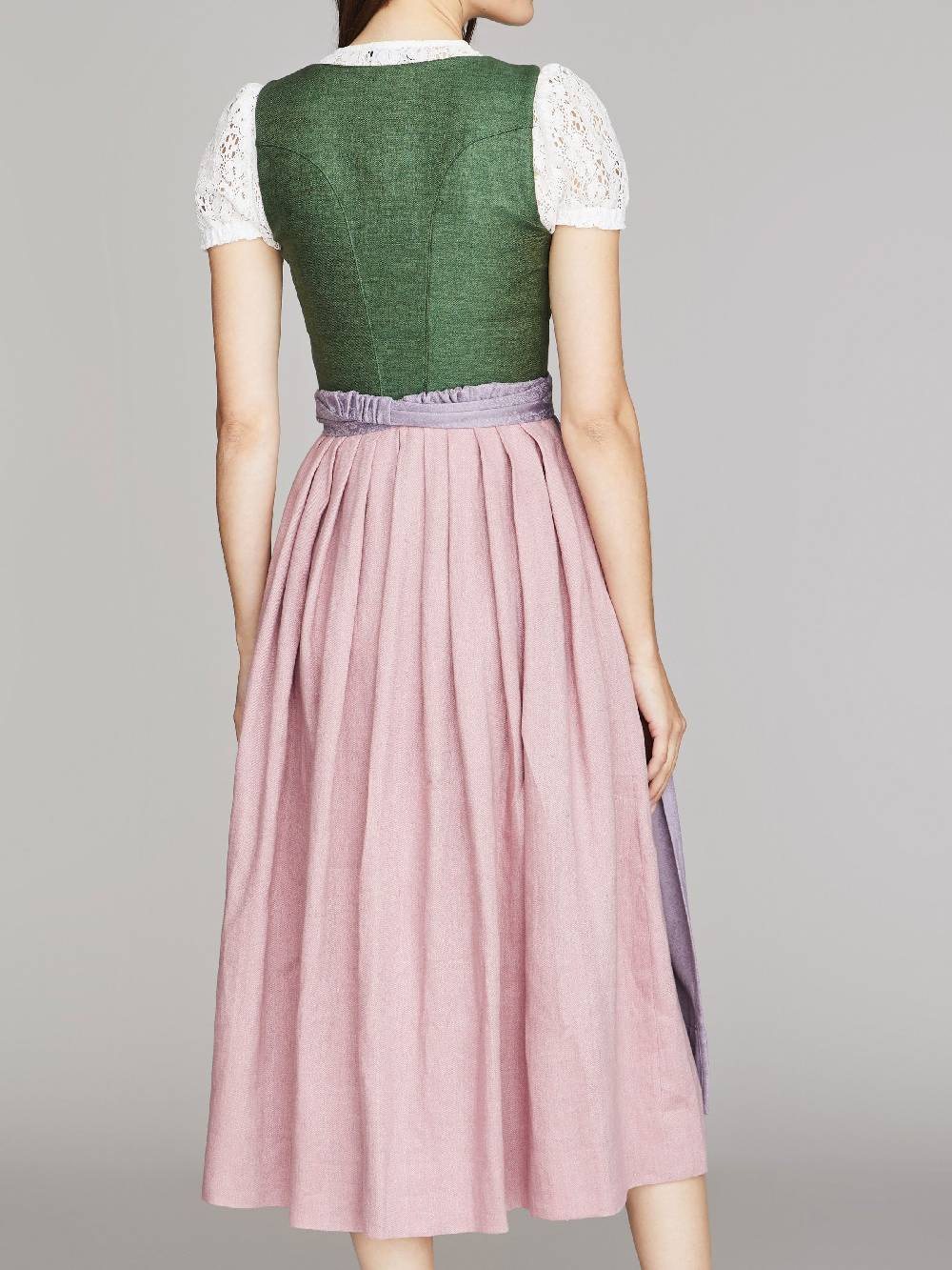 Limberry Kleegrünes Dirndl aus Leinen - ANNABELLE KLEEGRÜN Kostenloser Versand