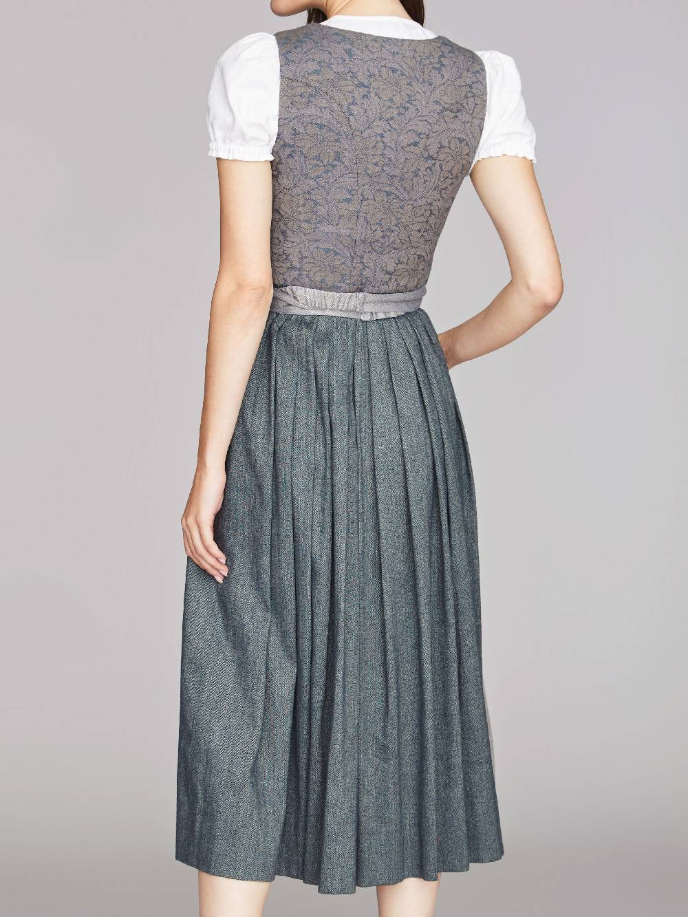 Limberry Nebelblaues Dirndl mit Blumen-Muster - MONIKA NEBELBLAU Limitierter Zeitrabatt