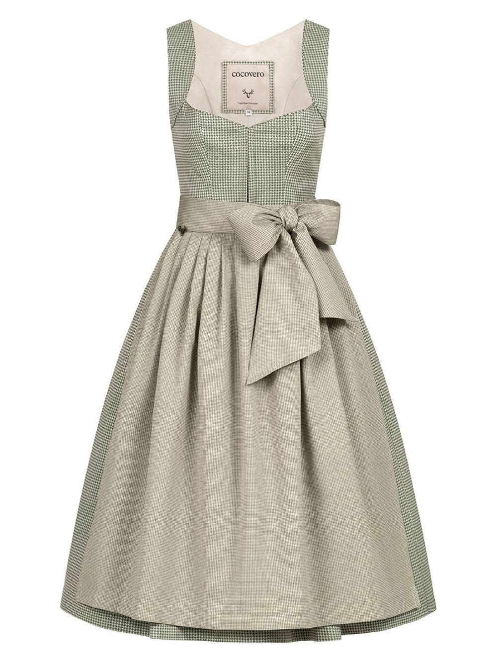 Limberry Grünes Dirndl mit Hahnentrittmuster - ANNELIE PEPITA GREEN Rabatt
