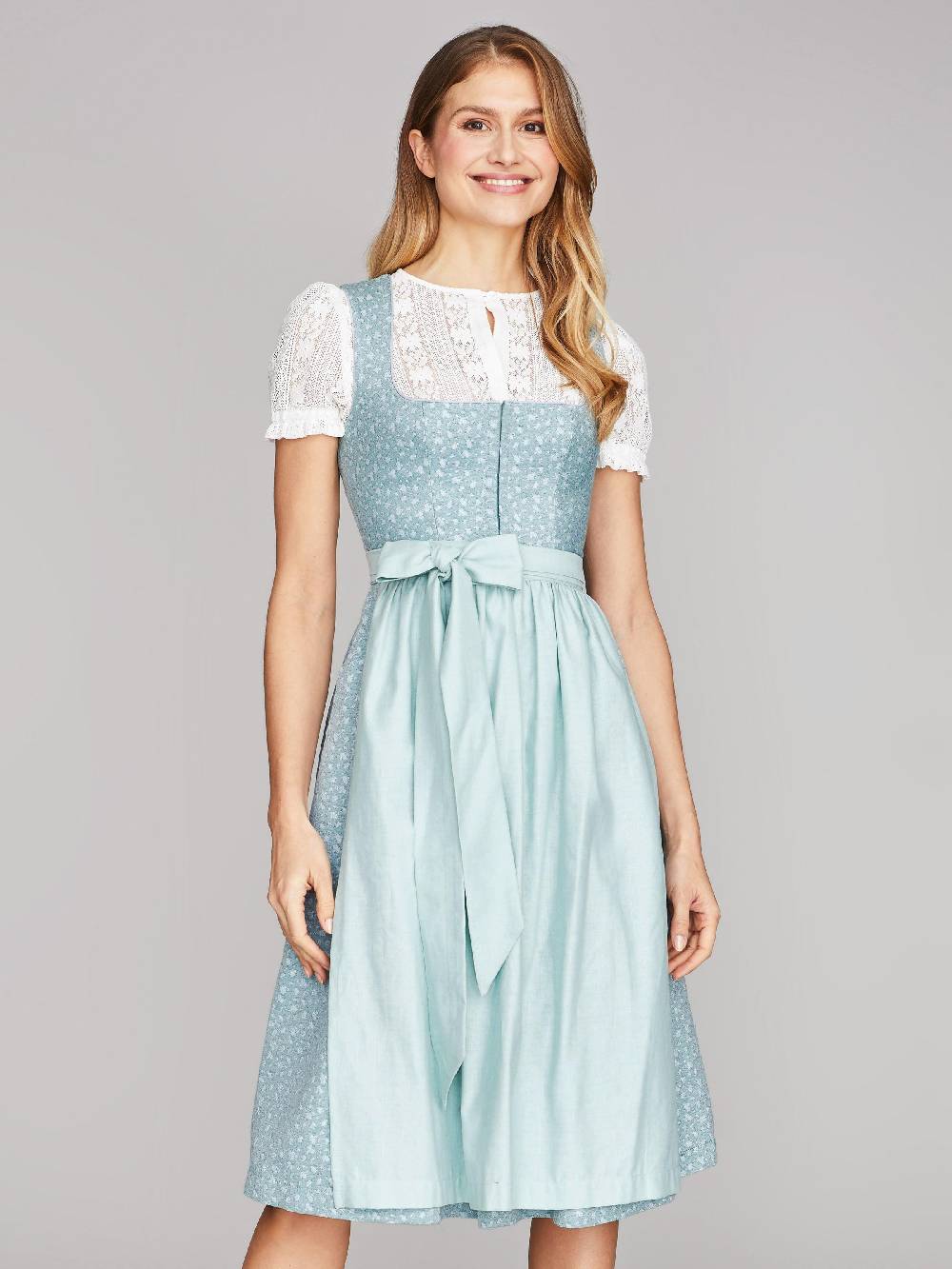 Limberry Hellblaues Dirndl mit Streublumen - LILIA PISTACHIO Günstig kaufen