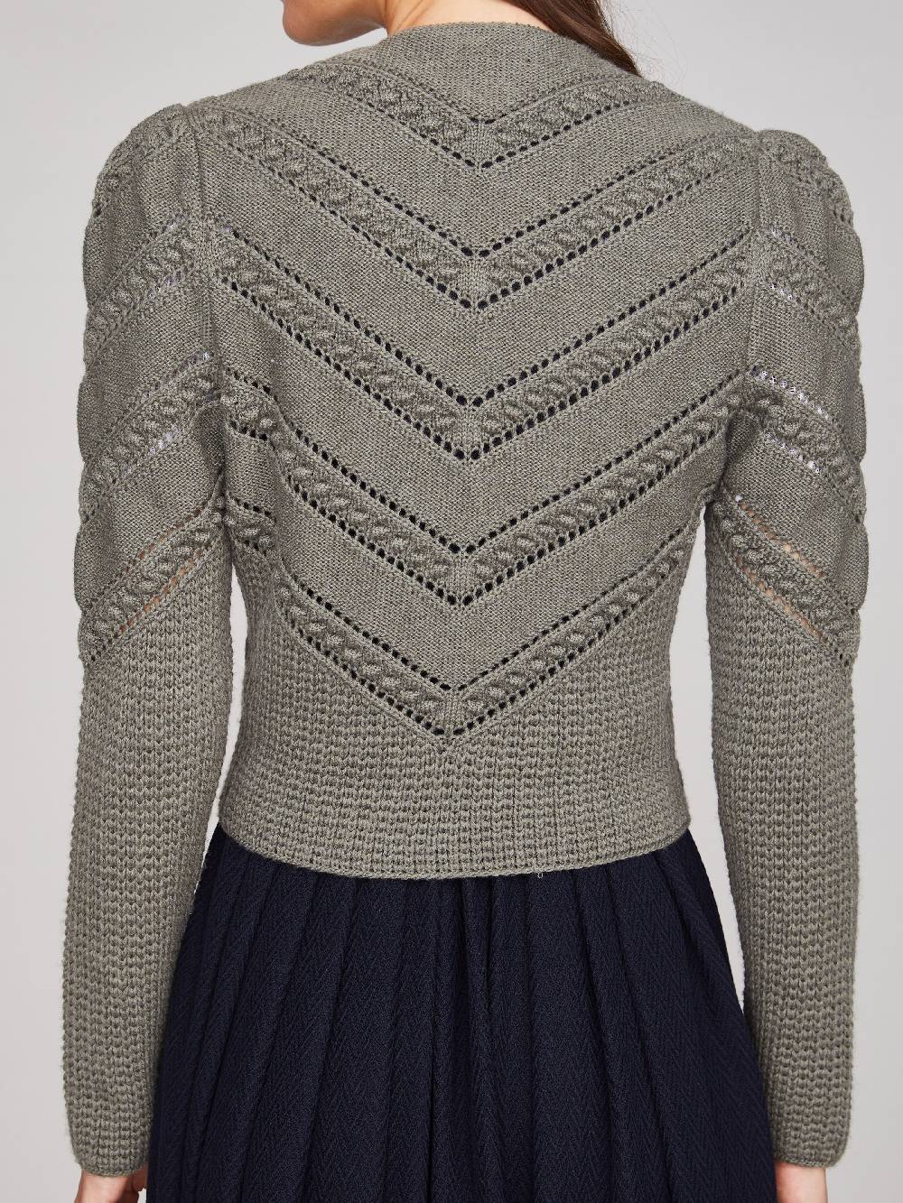 Limberry Thymian-grüne Strickjacke - OPHELIA THYMIAN Cyber Monday