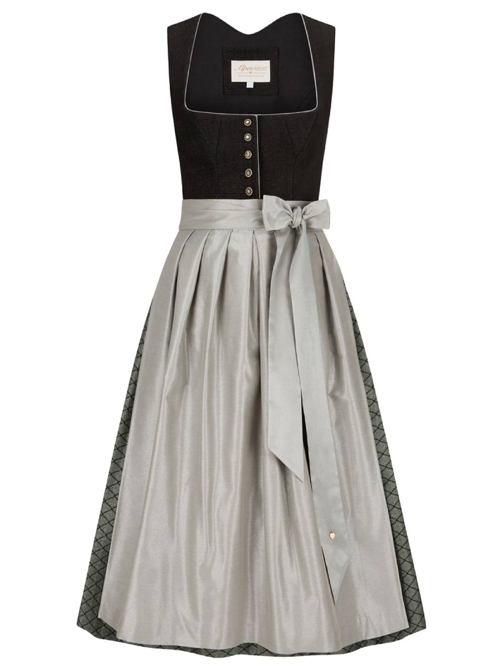 Limberry Schwarzes Dirndl mit Knöpfen - FRAUKE Zeitlich begrenztes Angebot