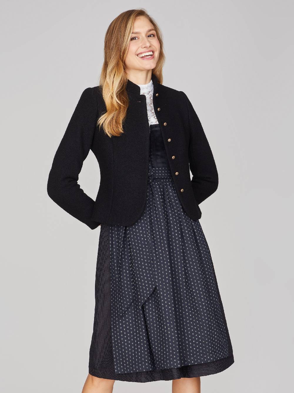 Limberry Schwarzes Dirndl mit Samt-Mieder - LAYLA BLACK Exklusive Angebote