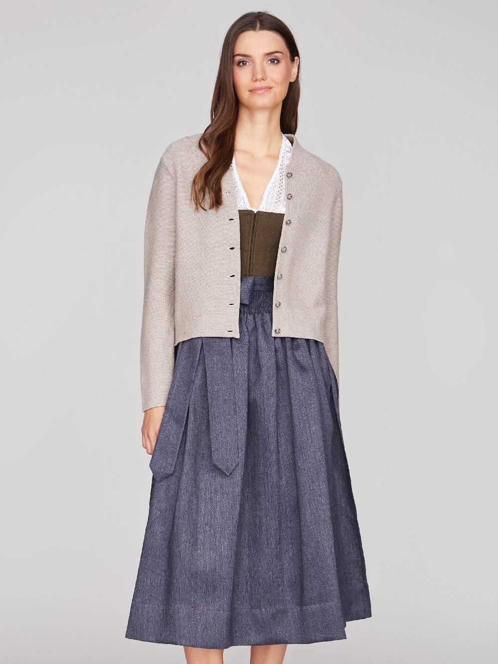 Limberry Rahm-farbene Strickjacke - ANNA RAHM Blitzangebot