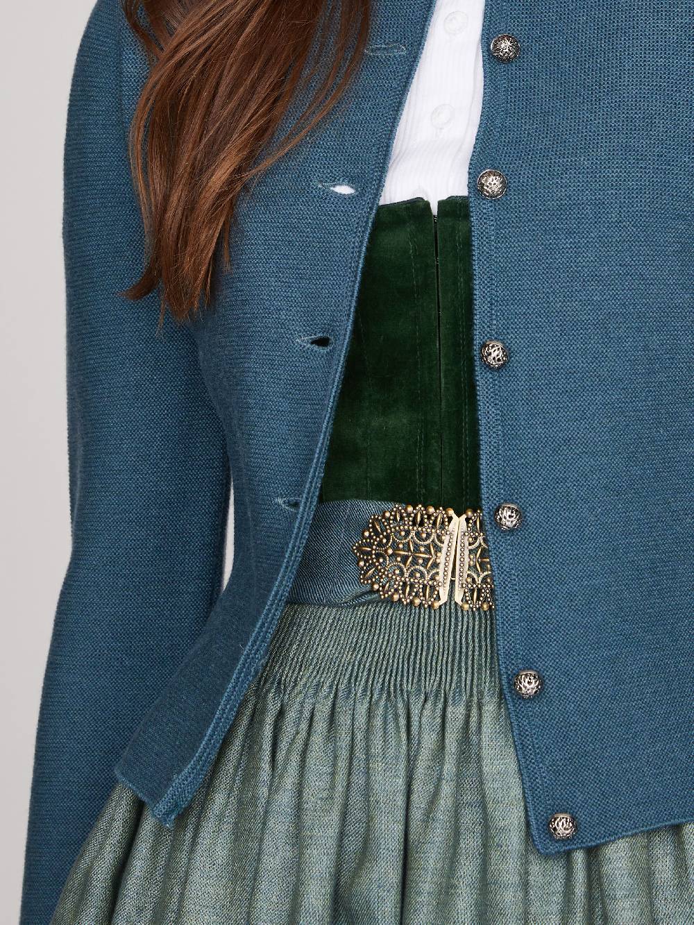 Limberry Taubenblaue Strickjacke - ALOISIA TAUBENBLAU Neuheiten