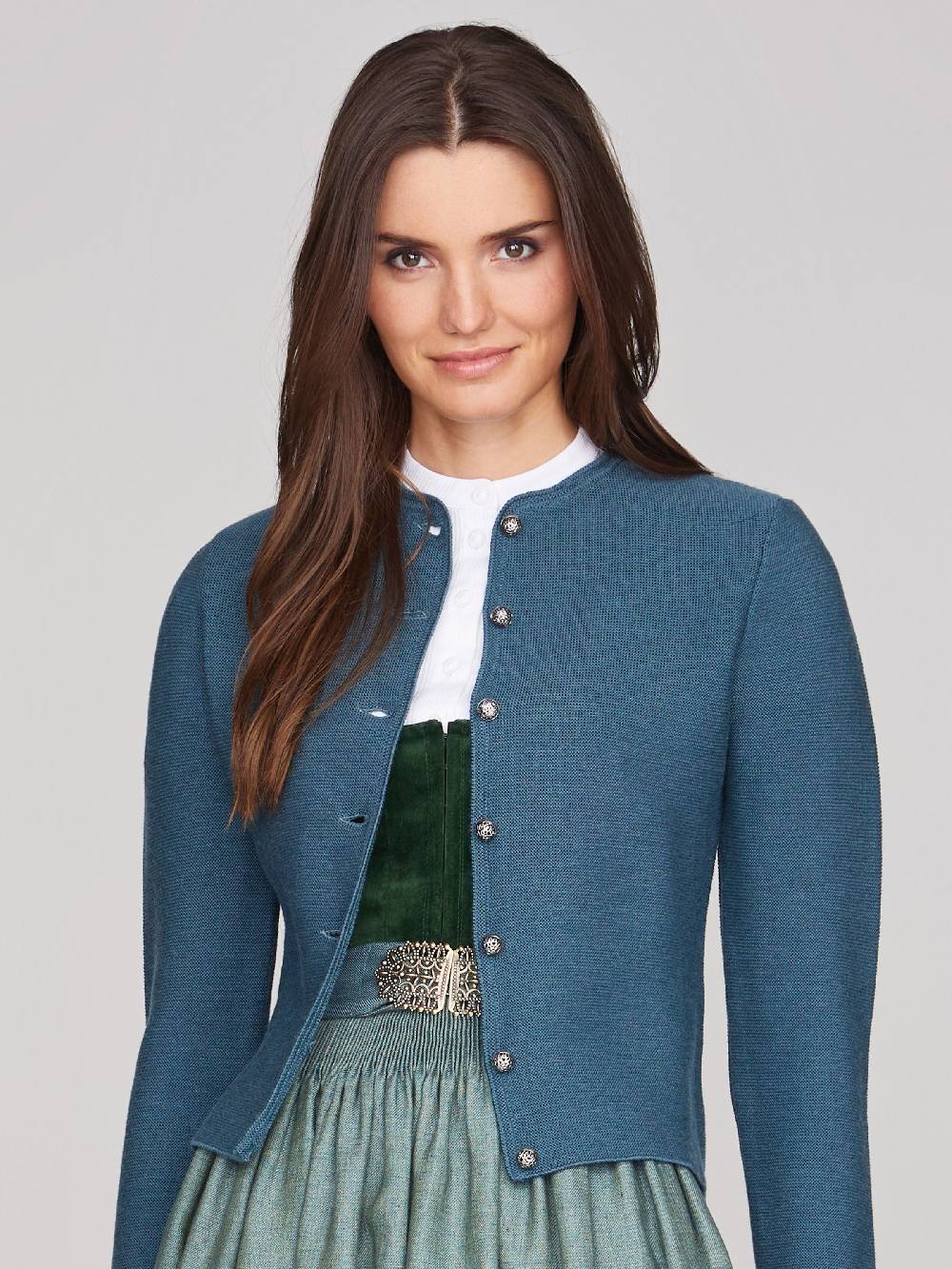 Limberry Taubenblaue Strickjacke - ALOISIA TAUBENBLAU Neuheiten
