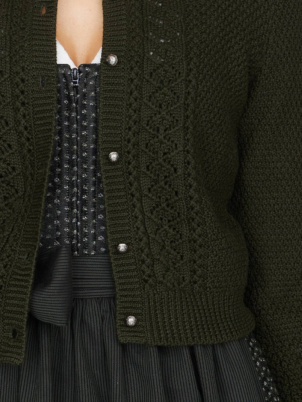 Limberry Waldgrüne Strickjacke - EVI Begrenzte Freigabe