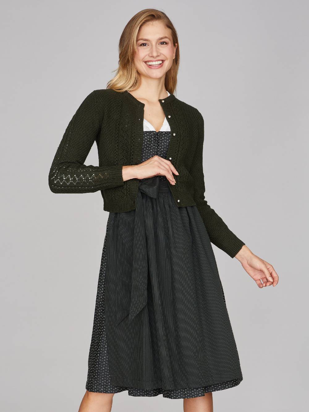 Limberry Waldgrüne Strickjacke - EVI Begrenzte Freigabe