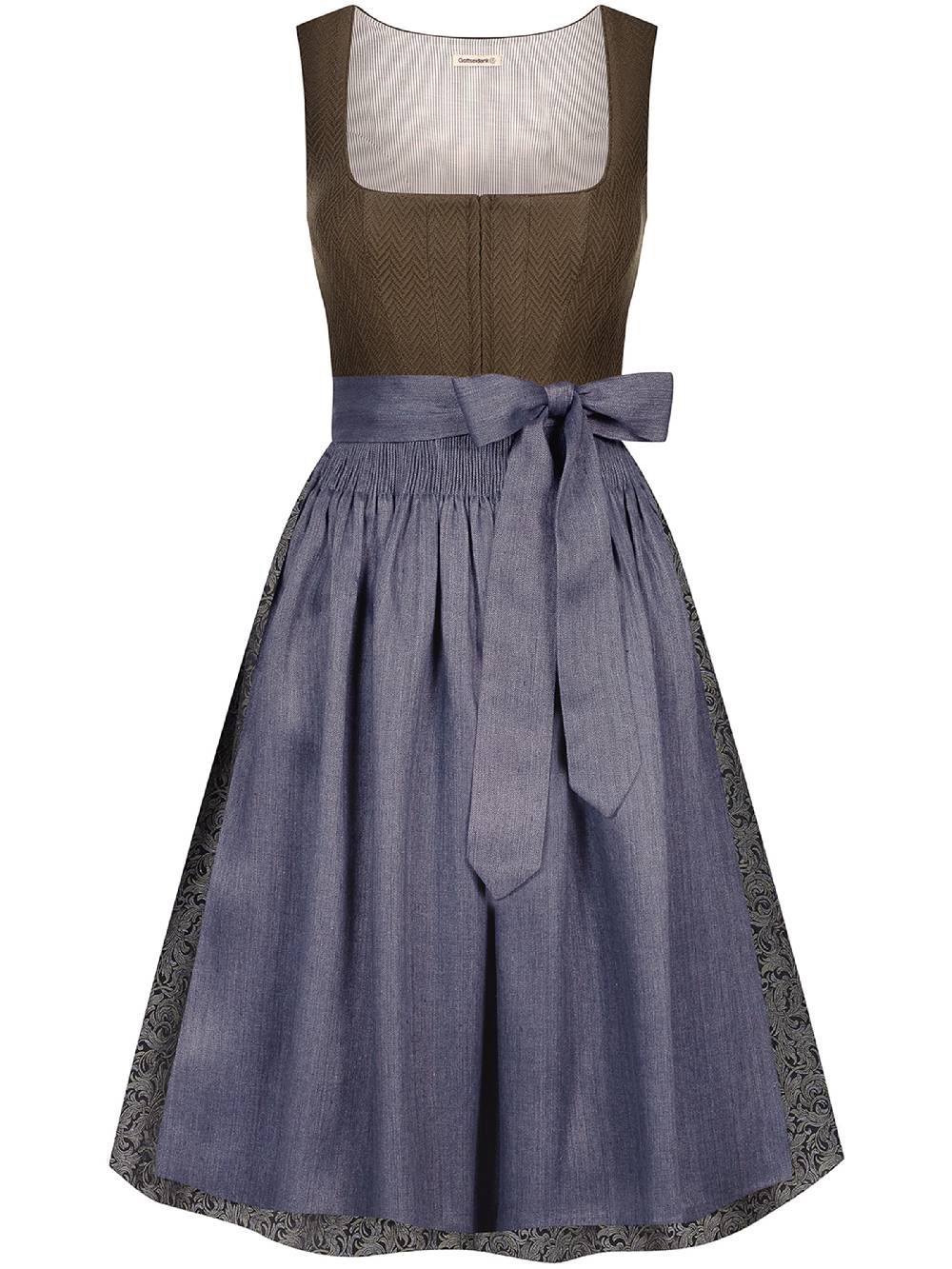 Limberry Olivfarbenes Dirndl - ANTONIA OLIV-ANTHRAZIT Letzte 3 Tage
