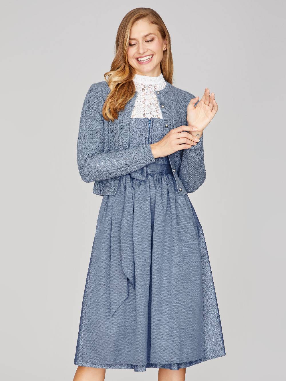 Limberry Rauchblaue Strickjacke - EVI Neueste Stile